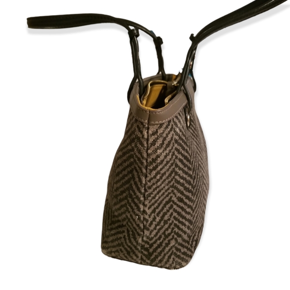 Spartina genuine linen and leather shoulder bag-Lorelai mystic mermaid pattern - Picture 9 of 16